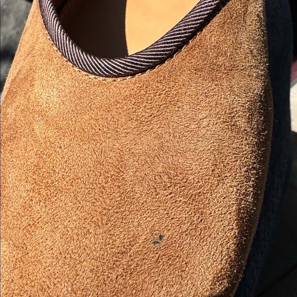 Steve Madden Suede Pipa Ballet Flats in Tan with Brown Trim size 6 - Picture 9 of 9
